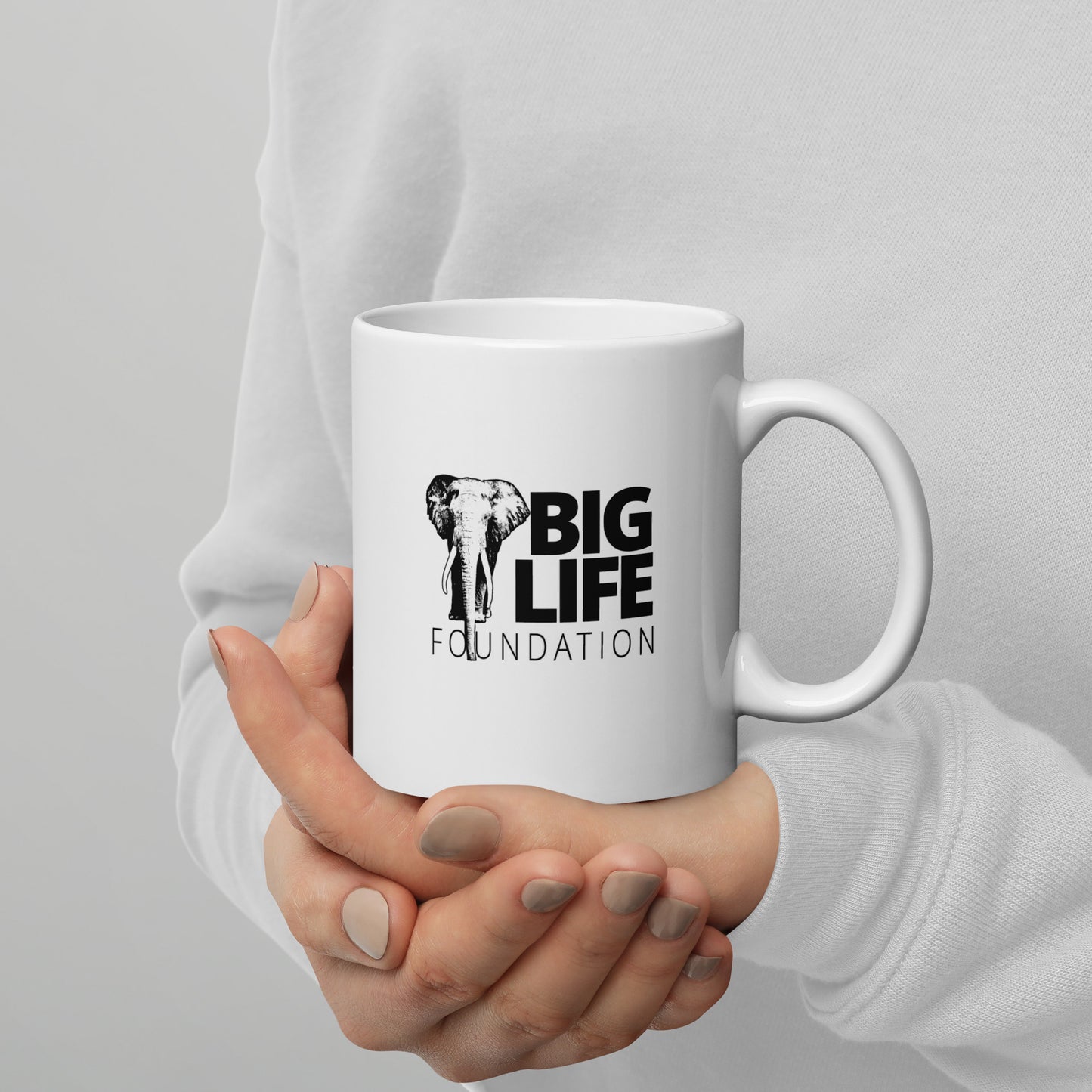 White Logo Mug
